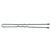 Gewellte Haarnadeln 70 mm Schwarz