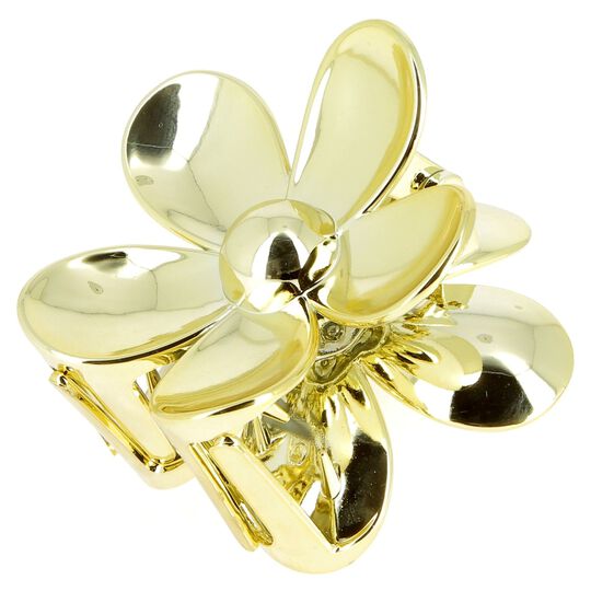 Krokodilklemme mit Blume Gold