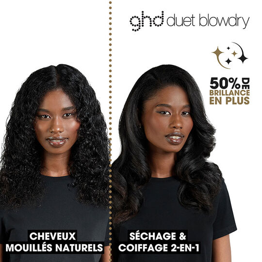2-in-1-F&ouml;hnb&uuml;rste Duet Blowdry Wei&szlig;