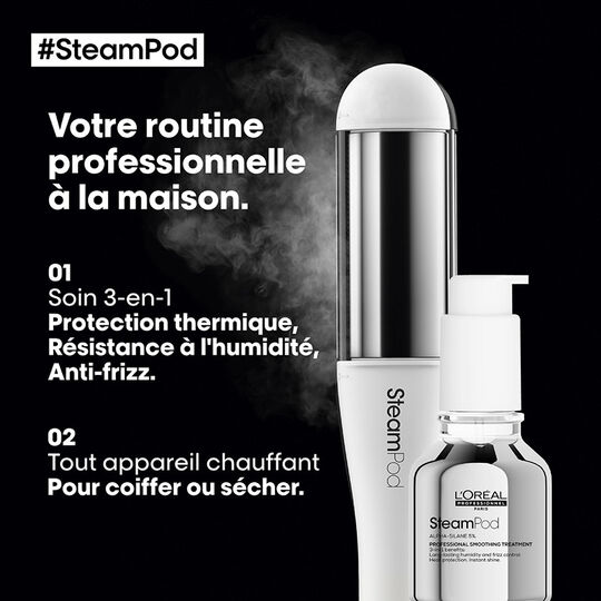Professionelle 3-in-1-Gl&auml;ttungsbehandlung SteamPod