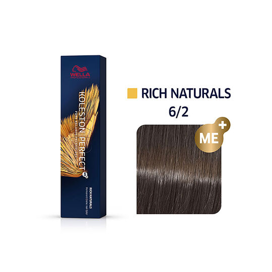Permanente Haarfarbe Koleston Perfect Me+ 6/2 Dunkelblond Matt
