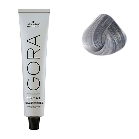 Haarfarbe f&uuml;r wei&szlig;es und graues Haar Igora Royal Silver White Silber