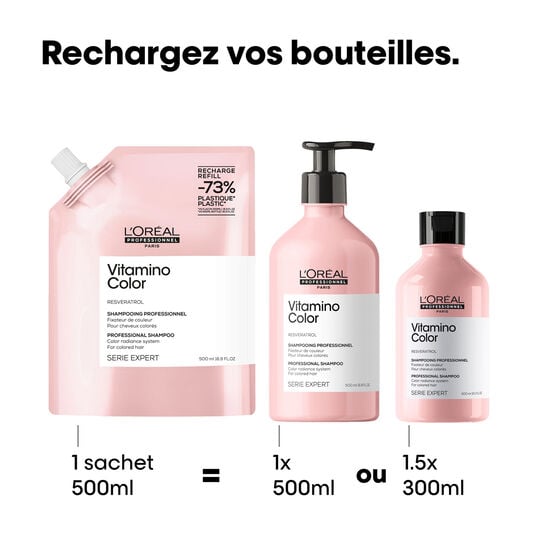 Shampoo f&uuml;r coloriertes Haar Vitamino Color Nachf&uuml;llpackung 500 ml