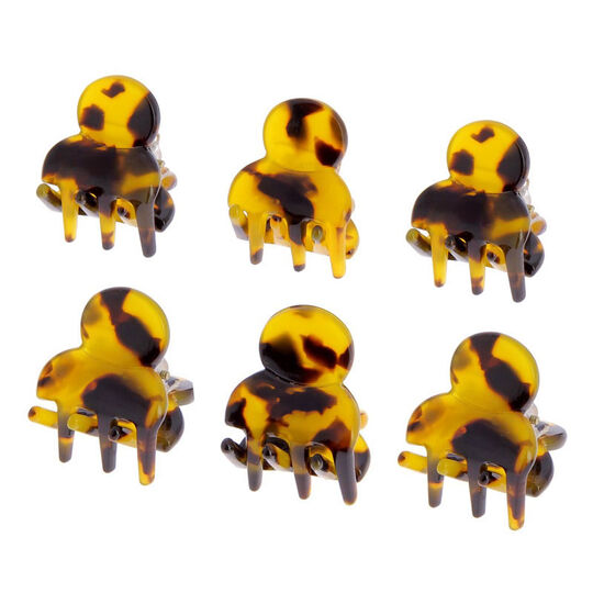 Mini-Krokodilklammern in Schildpattoptik