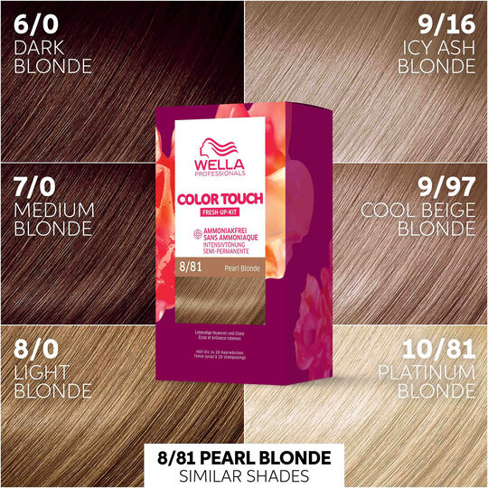 Color Touch Fresh-up-Kit 8/81 Hellblond Perl&eacute; Asch