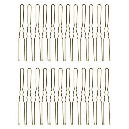 24 Lange gewellte Haarnadeln