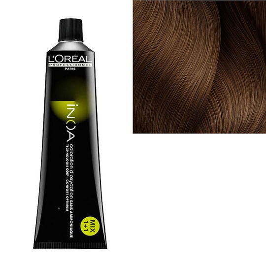 Inoa Haarfarbe ohne Ammoniak 7.24 Blond Iris&eacute; Kupfer