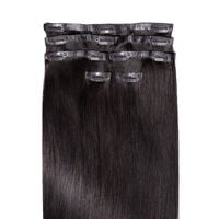 Clip In Extensions Echthaar 40 cm 1B