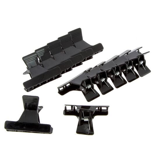 Krokodilklemme x 12 PM Schwarz