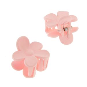 2 Kleine Blumenklammern rosa
