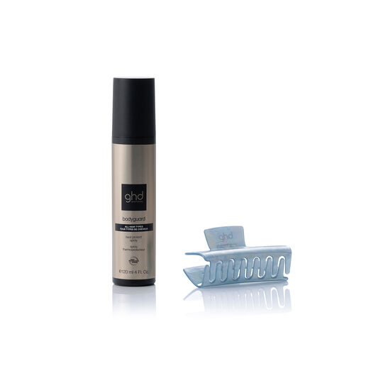 Hitzeschutzspray & Haarklammer