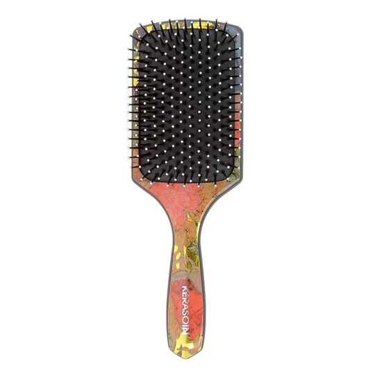 Paddle Brush mit Blumenmuster
