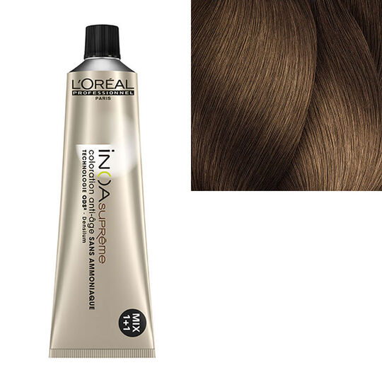 Anti-Aging-Haarfarbe ohne Ammoniak Inoa Supr&ecirc;me 7.32 Majest&auml;tisches Blond