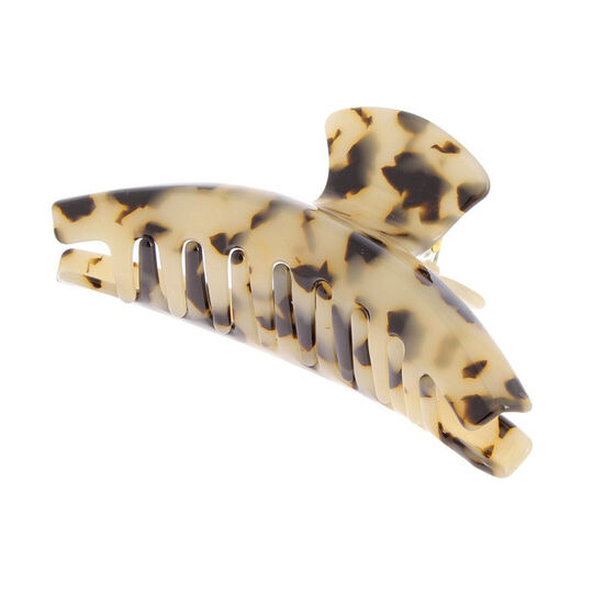 Krokodilklammer in Schildpattoptik abgerundet