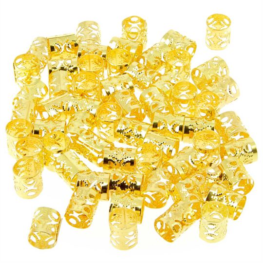 Haarschmuckringe Gold klein