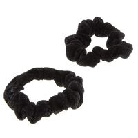 Duo gl&auml;nzender Haargummis Glitzerndes Schwarz