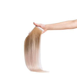 Tape In Extensions Ombre Echthaar 55 cm 8/Silber