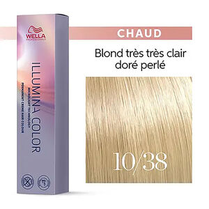 Illumina Color 10/38 Sehr sehr helles Blond Gold-Perlmutt