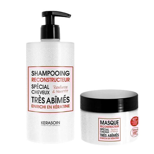 Set Keratin Aufbau-Shampoo und Maske