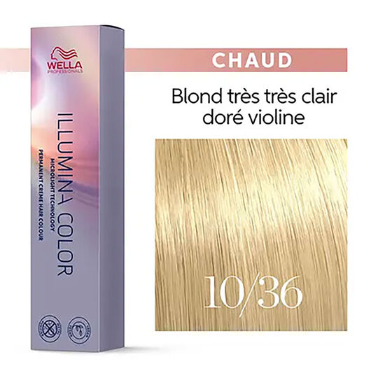 Illumina Color 10/36 Sehr sehr helles Blond Gold-Schokolade