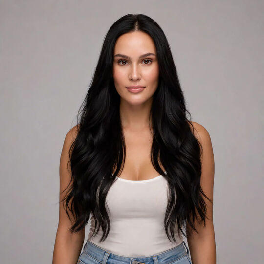 Clip In Extensions Echthaar 55 cm 1