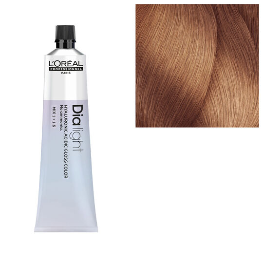 T&ouml;nung Dia light Hyaluronic 8.24 Hellblond Iris&eacute; Kupfer