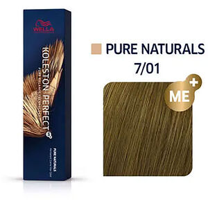 Permanente Haarfarbe Koleston Perfect Me+ 7/01 Blond Natur Asch