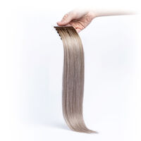 Tape In Extensions Invisible Echthaar 40cm Silber/4