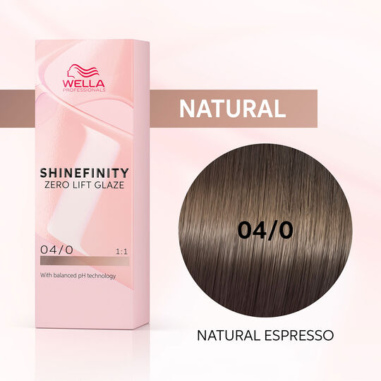 Shinefinity Gloss-Haarfarbe 04/0 Natural Espresso