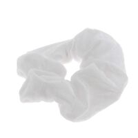 Samt-Haargummi Wei&szlig;