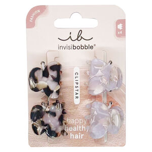 4 kleine Clipstar-Haarklammern