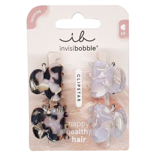 4 kleine Clipstar-Haarklammern