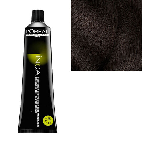 Inoa Haarfarbe ohne Ammoniak 4.35 Gold-Mahagoni Kastanienbraun