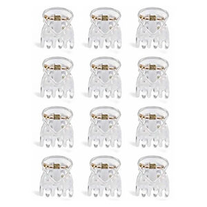 Mini-Krokodilklemmen transparent 1 cm