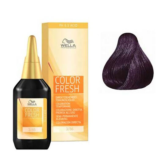 Color Fresh 3/66 Dunkelbraun mit intensivem Violett