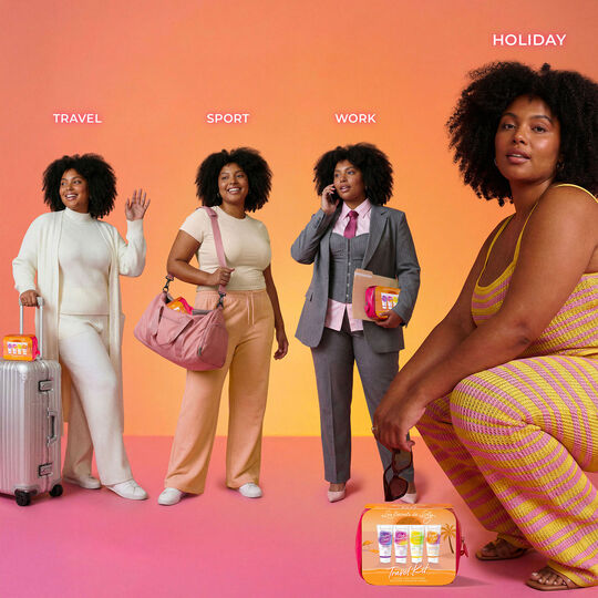 Reiseset f&uuml;r lockiges Haar