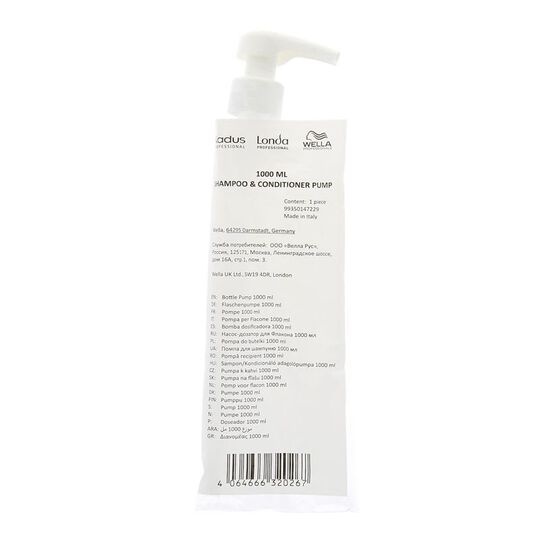 Pumpe f&uuml;r Flasche Shampoo 1000 ml