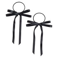 Gummib&auml;nder mit Band Schwarz