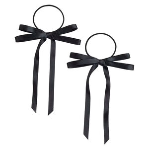 Gummib&auml;nder mit Band Schwarz