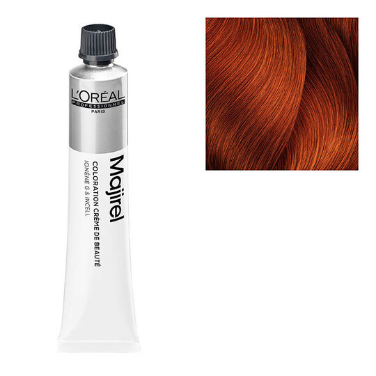 Permanente Haarfarbe Majirel 6.46 Dunkelblond Kupfer Rot
