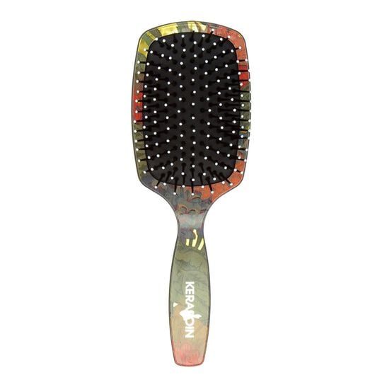 Paddle-Brush mit Blumenmuster