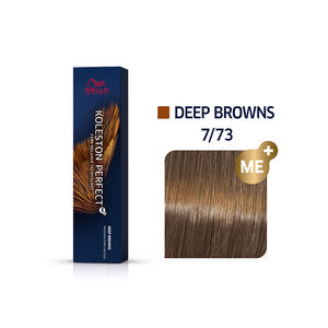 Permanente Haarfarbe Koleston Perfect Me+ 7/73 Blond Marron Gold