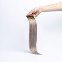 Tape In Extensions Invisible Echthaar 40cm Silber/4