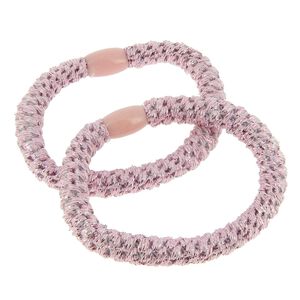 Metallfreie gewebte Haargummis violett