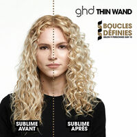 Exklusives Set mit dem ultrafeinen Lockenstab Curve Thin Wand