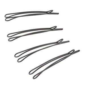 4er-Set schwarze Haarspangen