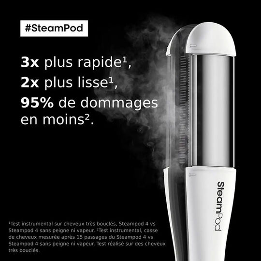 SteamPod 4 Gl&auml;tteisen- und Lockenstab-Set und Gl&auml;ttungspflege