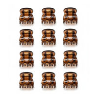 Mini-Krokodilklemmen braun 1 cm