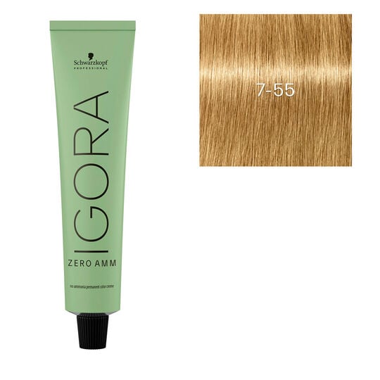 Igora Zero Amm Haarfarbe 7-55 Blond Extra Gold