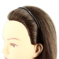 Schmales schwarzes Stirnband